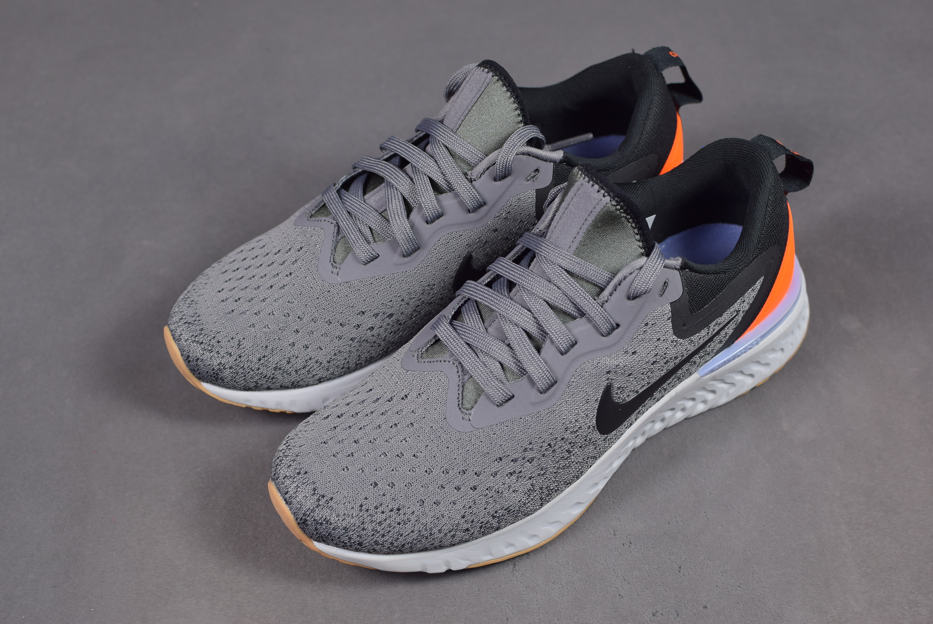 Nike Odyssey React Grey Black Orange Shoes